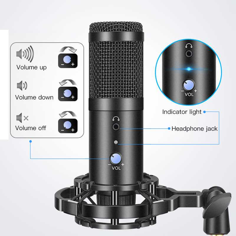 GGMM Live Sreaming Broadcasting USB Microphone Famous Blogge - 图2