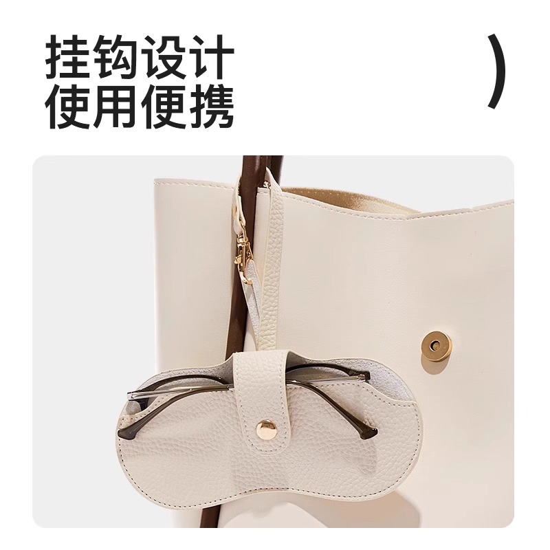 日本眼镜收纳袋抗压便携式太阳镜收纳盒眼睛收纳包墨镜收纳挂包 - 图0