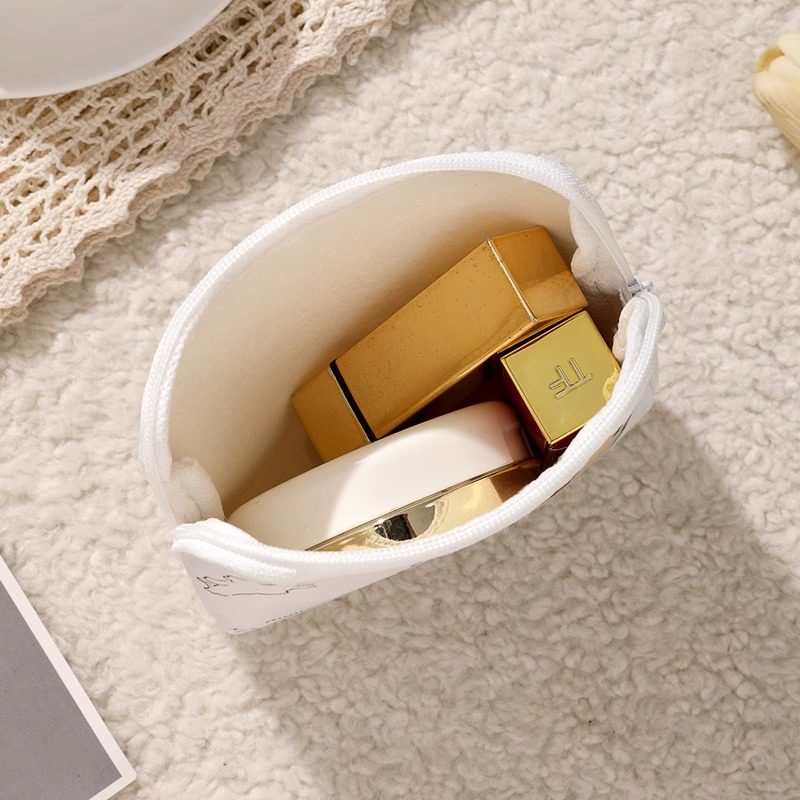 线条小狗可爱卫生巾收纳包迷你化妆口红收纳袋大容量姨妈巾月事包,淘宝优惠券,粉丝福利购,淘宝优惠卷