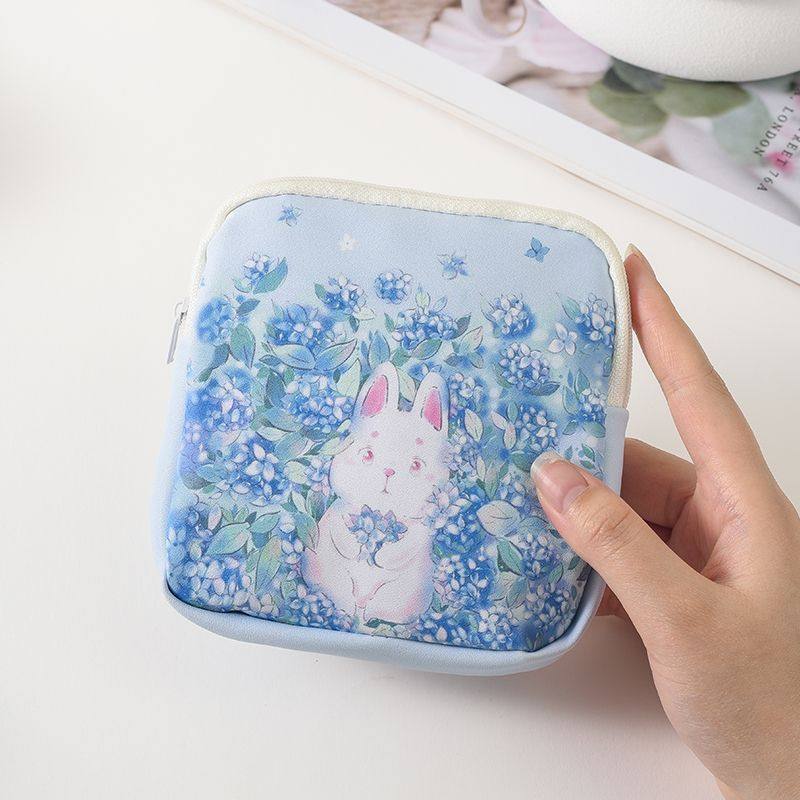卡通便携卫生巾小包可爱收纳少女学生口红化妆包随身大容量收纳袋,淘宝优惠券,粉丝福利购,淘宝优惠卷