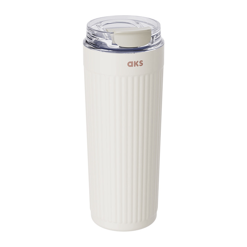 AKS咖啡杯加厚316不锈钢真空保温杯办公室简约水杯车载防漏直饮杯,淘宝优惠券,粉丝福利购,淘宝优惠卷