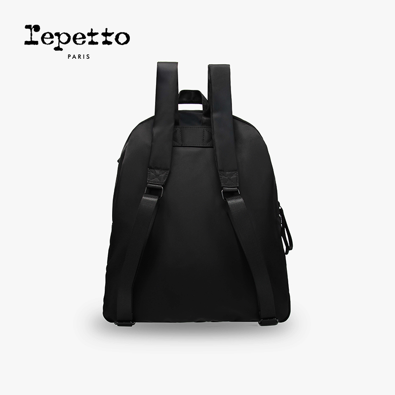 REPETTO丽派朵 REPETTO黑色尼龙大容量蝴蝶结双肩包 2025秋季新品 - 图2