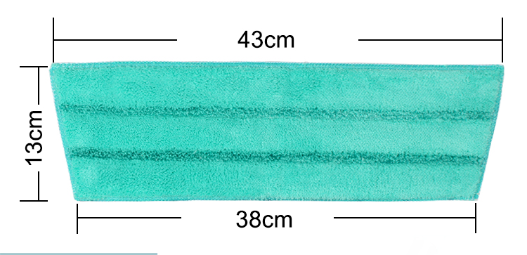 妙洁平板拖布头替换装超纤维平板拖把替换布通用干湿两用型拖布头 - 图1