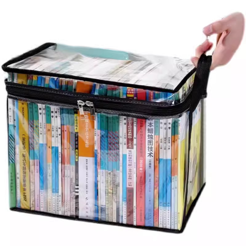 旧书收纳箱神器书本学生书架整理袋大容量收纳袋防尘透明家用防潮,淘宝优惠券,粉丝福利购,淘宝优惠卷