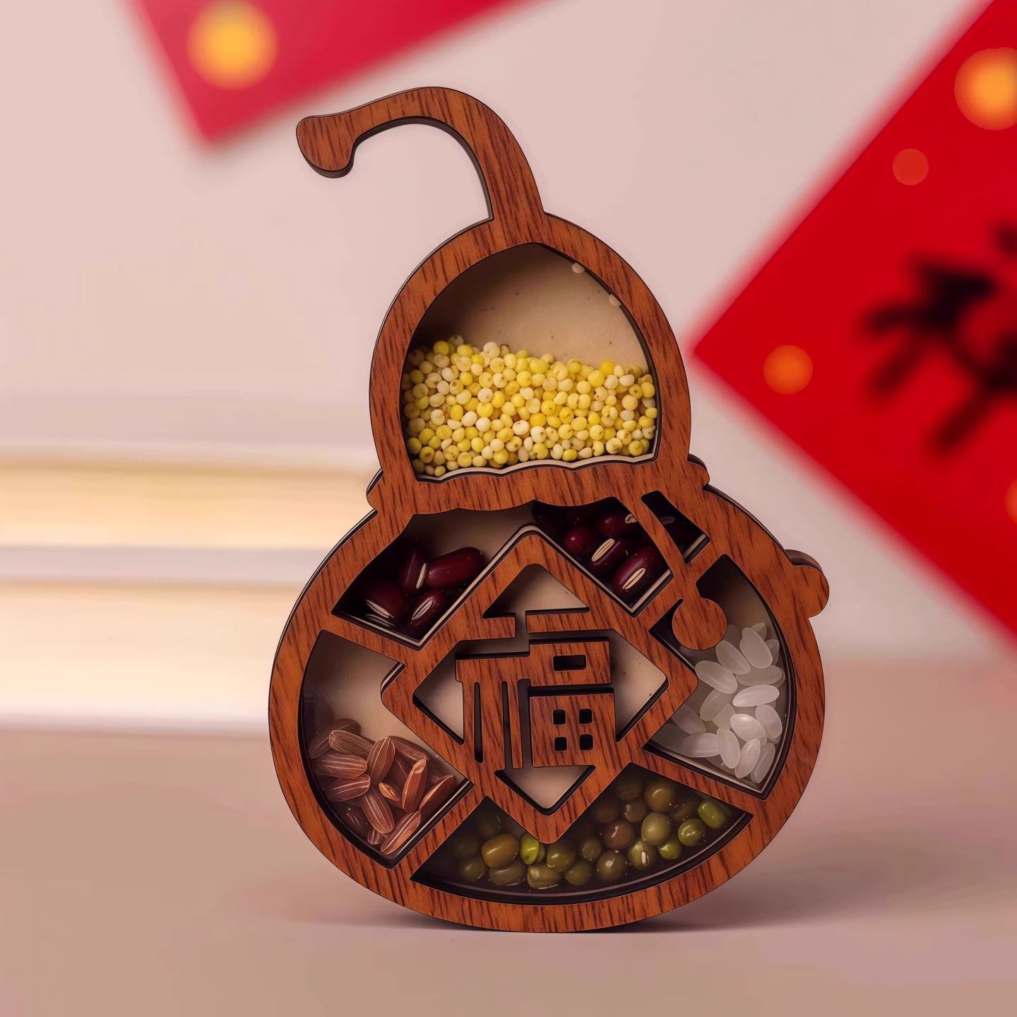 冰箱贴磁贴新五谷丰登乔迁装饰搬家创意木质工艺品旅游纪念新年福,淘宝优惠券,粉丝福利购,淘宝优惠卷