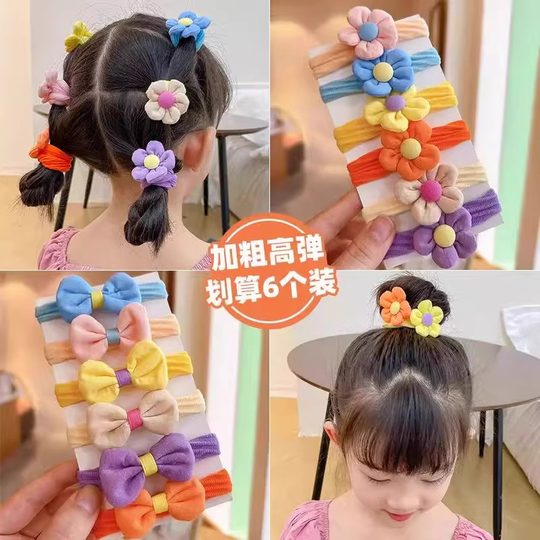 Towel ring children's hair rope does not hurt hair hair tie girls