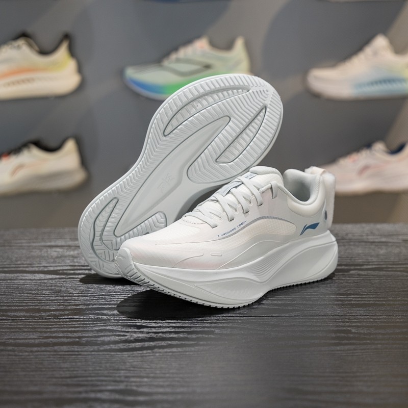 李宁惊鸿COMFY丨缓震保护跑鞋女2026新款厚底柔软低帮跑鞋ARHW008,淘宝优惠券,粉丝福利购,淘宝优惠卷