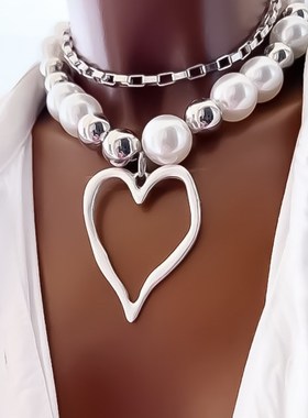 European and American Exaggerated Sweet and Cool Pearl Chain