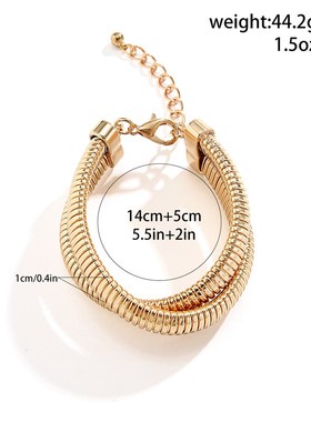 European American Accessories Simple Punk Metal Spiral Brace