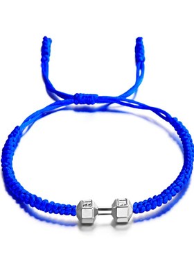 Fashionable Versatile Big Dumbbell Bracelet Handmade Braided