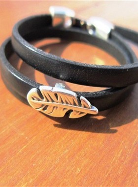 Stacked Multilayer Leaf Alloy Bracelet Bohemian Simple Style