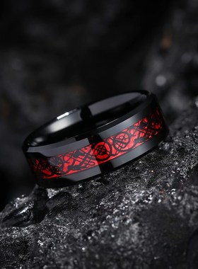 European Fashion Mens Rings Titanium Steel Diamond Stainless