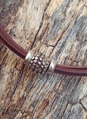 Simple Hippie Retro Ancient Silver Ball Alloy Pendant Choker