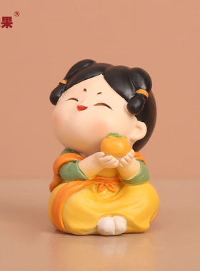 如果（Roogo）中国风唐仕女小摆件创意家居装饰品办公室工位桌面