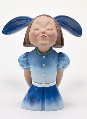 稀奇（XQ）向京作品《我看到了幸福》桌面艺术摆件限量雕塑乔迁结