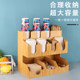 Nanzhu milk tea shop cup holder bar storage straw box