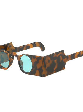 英国chrry koop夏季新款方框太阳镜 个性ins灯罩时尚趣味墨镜