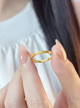 英国chrry koop精致百搭鱼鳞小圆片钛钢戒指女小众设计高级感