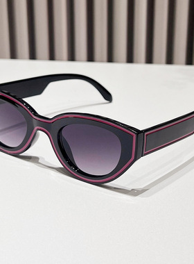 英国chrry koop点漆猫眼太阳镜新款时尚欧美复古墨镜个性街拍