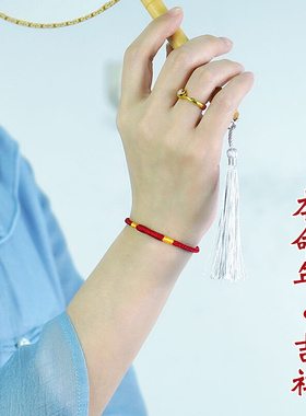 新品红绳手链g女款男士2024龙年礼物送女友老婆手工编织简约本命