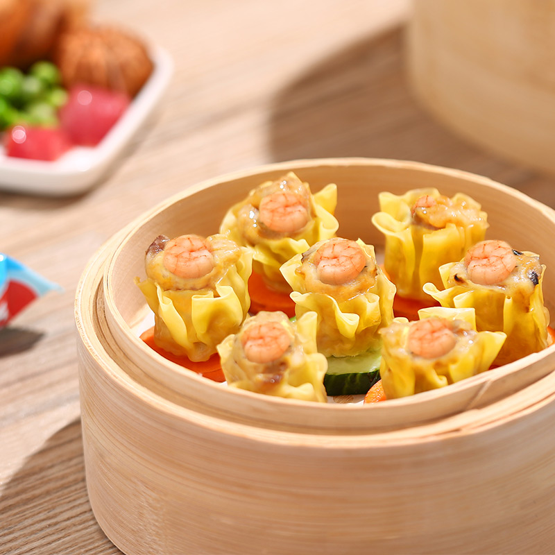 广州酒家香菇虾仁干蒸烧卖糯米烧麦早餐方便速冻食品广式早茶点心
