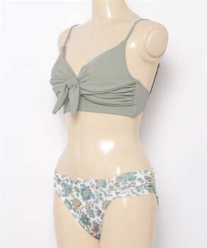 TOTASU ELEVEN ຊຸດລອຍນ້ຳຜູ້ຍິງ Bikini 2 Way Straps Salasa Pattern KX1 E11 32172