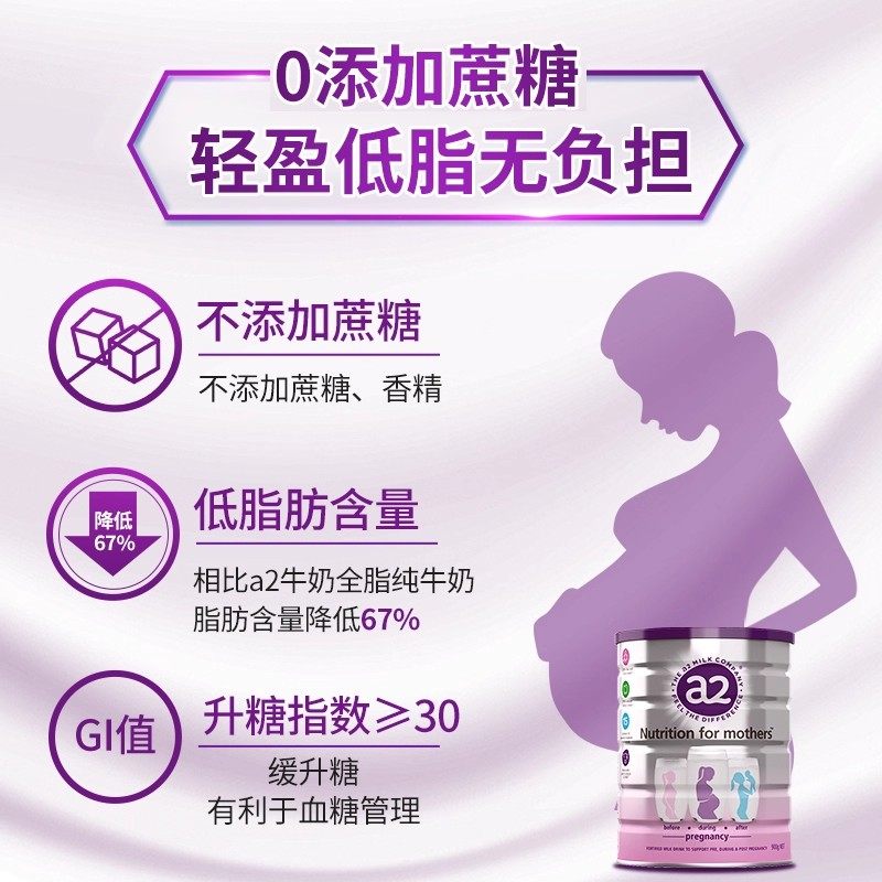 A2 milk powder for pregnant women 900g/can low sugar and low fat