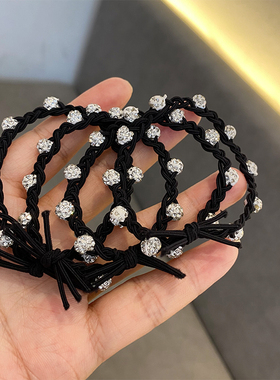 发饰编织简约高弹头绳皮筋女