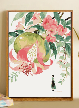 艺术花卉diy数字油画装饰画