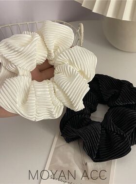肥肠纯色发圈发圈法式
