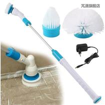 Rechargeable electric cleaning brush long handle self-free wire swivel telescopic clean and waterproof clear brush