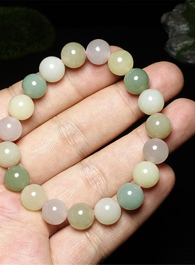 天然和田玉手串女晴水宝玉石手链