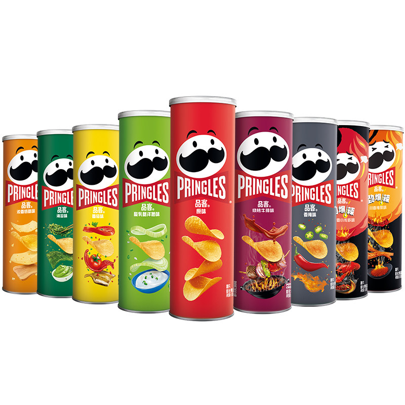 品客(pringles)膨化酸奶洋葱小零食 pringles品客食品膨化食品