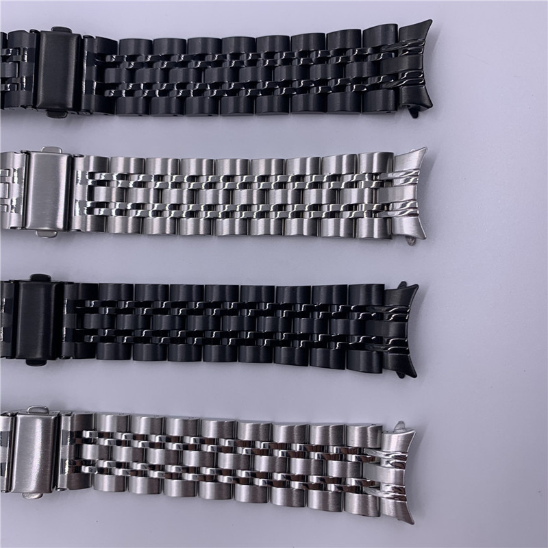 适用于三星 Galaxy Watch6/7/8代classic弧形5代七珠4代表带ultra金属不锈钢表带40/44/45/47/43mm钢带替换带 - 图3