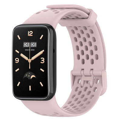 适用于小米7pro透气孔表带 Xiaomi band 7pro硅胶运动款洞洞款带华为手环8洞洞款表带nfc手表替换带 - 图3