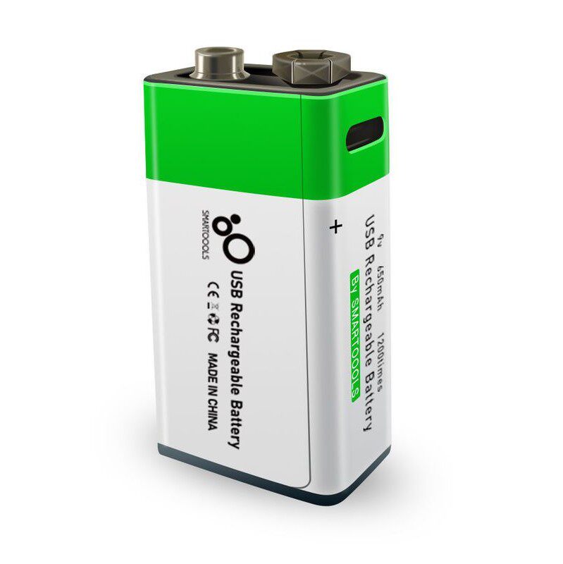 9V充电电池USB锂电池九伏万用表6f22烟雾报警器9号方块无线话筒9v