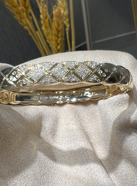 珠宝高定cococrush菱格18K金手镯