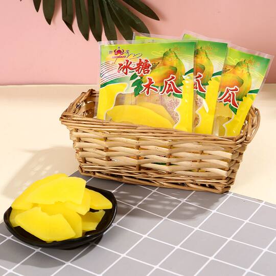 Shenbao rock sugar papaya candied dried fruits
