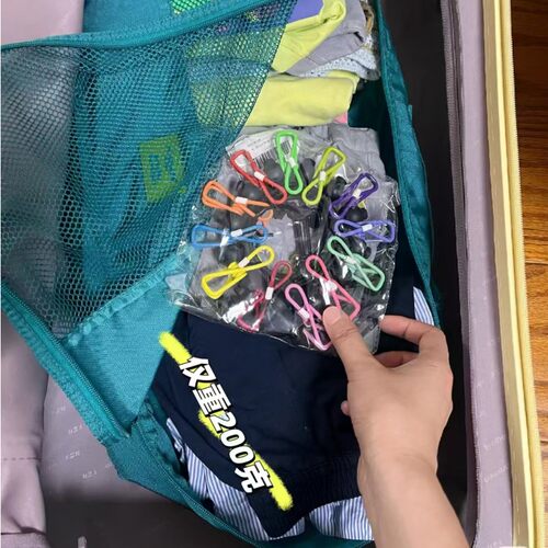 旅行晾衣神器折叠衣架便携旅游晾衣绳带夹子酒店晒衣绳户外晒被绳 - 图3