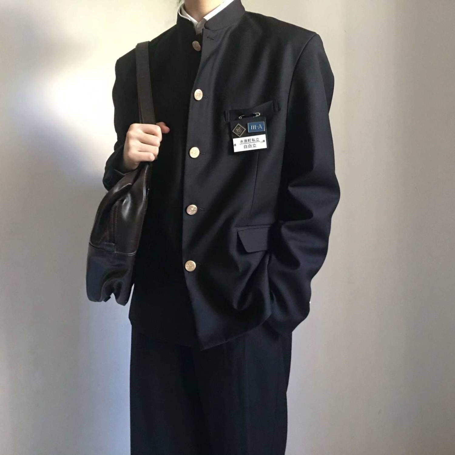 2023春季新款日系热血高校制服套装中山装外套男痞帅百搭学生班服