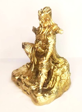 关公客厅实心黄铜黄铜