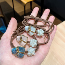 East Gate Windmill Hair Rope 6 pieces of minimalist temperament net red hair ring linen balls with small fragrant wind leather fascia