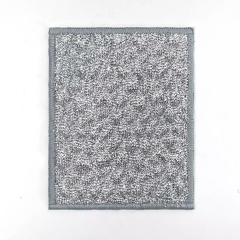 双面加厚清洁银丝洗碗布洗碗专用网格钢丝球抹布不沾油厨房用刷 - 图3