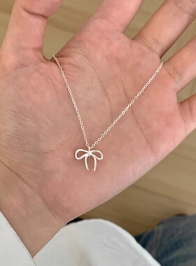 千慧饰集|韩版蝴蝶结项链女冷淡风时尚简约日常百搭高级感锁骨链