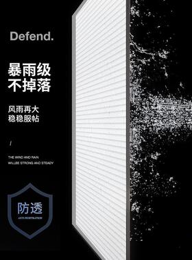 ∈卫生间窗帘防走光隐私防窥全遮光百叶窗户贴纸磨砂玻璃透光不透