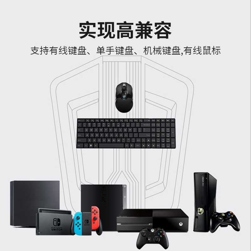 键鼠转换器xim4apex手柄ps/5外接鼠标键盘xbox360one音频xss瑞雪s1佳影xsx硬件ps/4游戏机外设识别鼠键switch - 图0