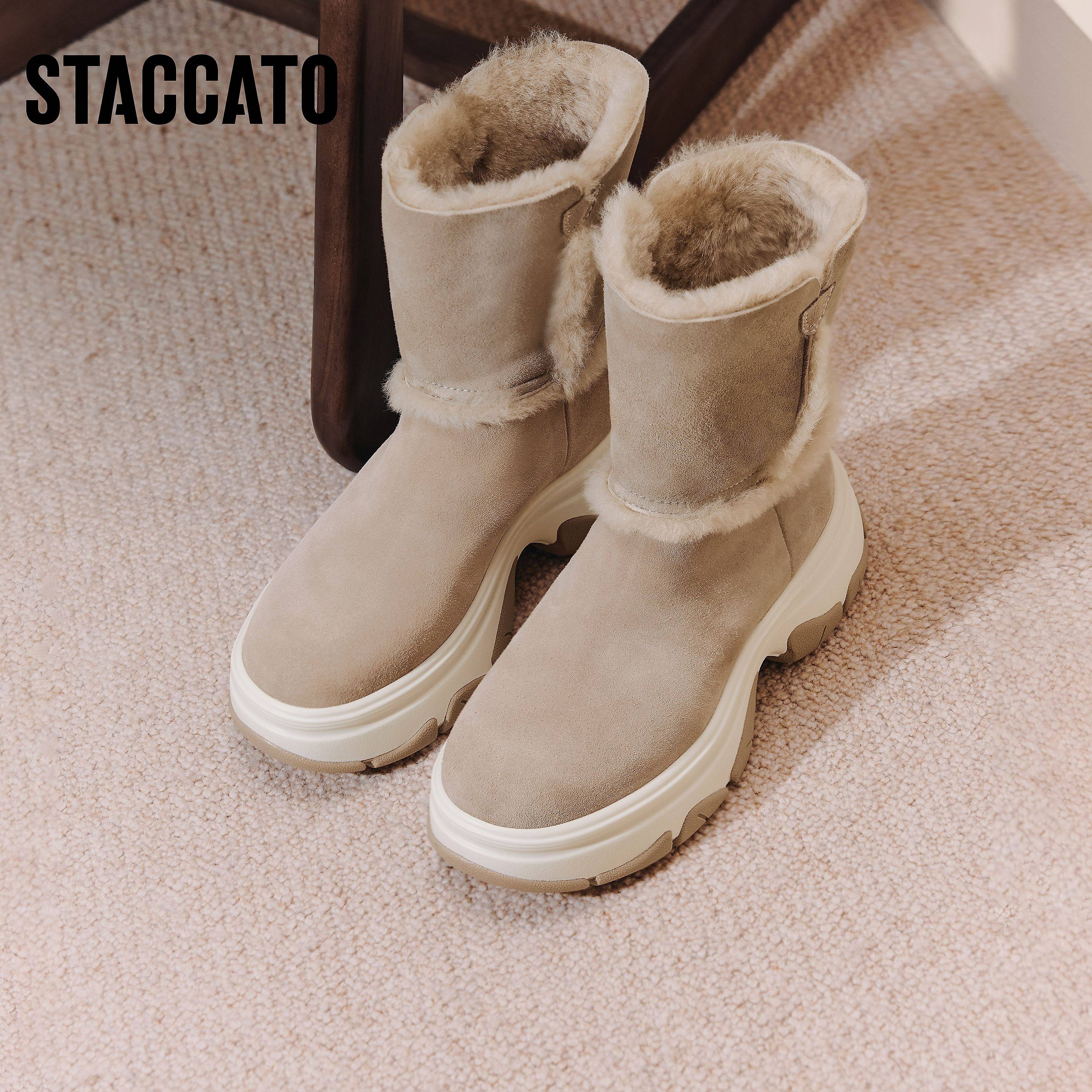 思加图冬季复古雪地靴中靴厚底增高保暖时装靴女靴Y1116DZ5,淘宝优惠券,粉丝福利购,淘宝优惠卷