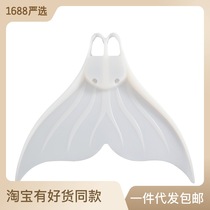 Single Webbed Free Subduction Adult Swim Diving Training Large Man Fish Tail Short Footed Webbing Meme Fish Footed White Silicone Gel