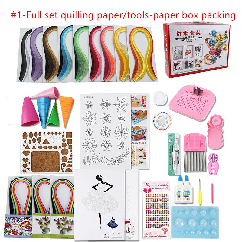 WYSE Full Set Starter Scrapbooking Quilling Paper Tool Kit C - 图0