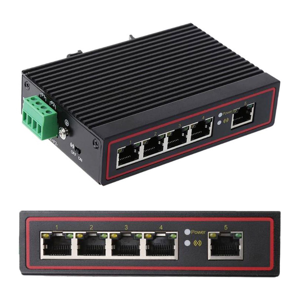 5-Port RJ45 10/100M Ethernet Desktop Switch Hubs Network Lap - 图3